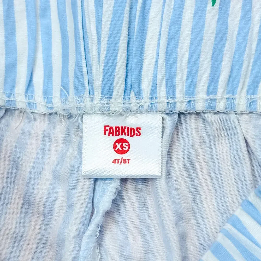 FabKids Strawberry Outfit - Shorts/Top & Bow Flats Bundle Size Small 6/7